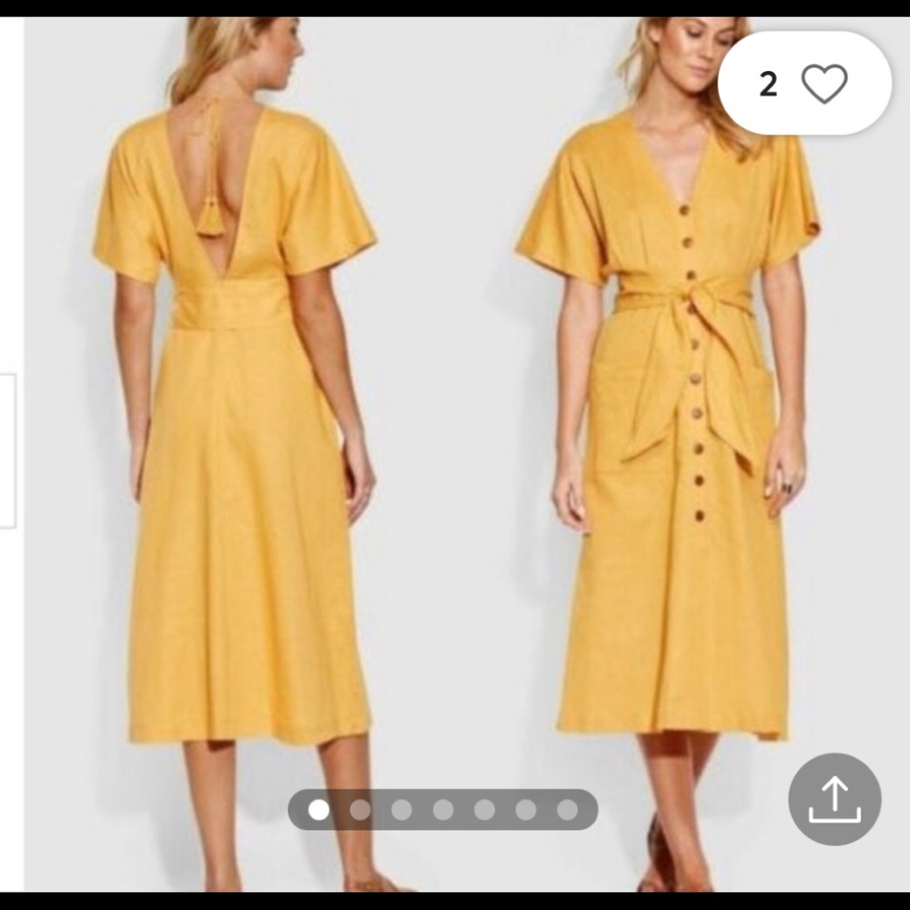 Seafolly Yellow Midi Dress